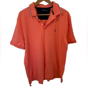 Men’s Coral Nautica Classic Fit Deck Polo min Size XL